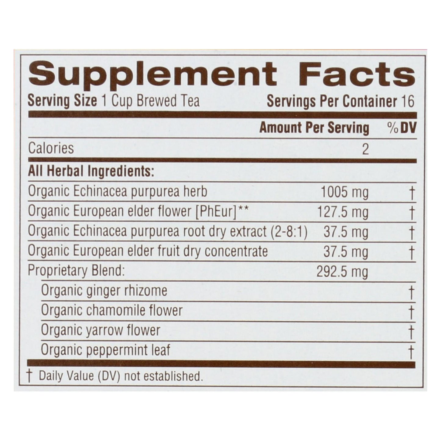 Traditional Medicinals Organic Echinacea Plus Elderberry Tea - Case of 6