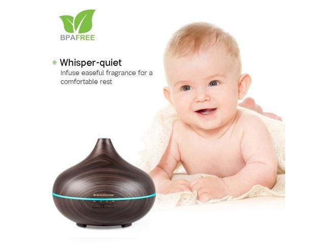 InnoGear - 500ml Essential Oil Cool Mist Aromatherapy Diffuser - Wood Grain