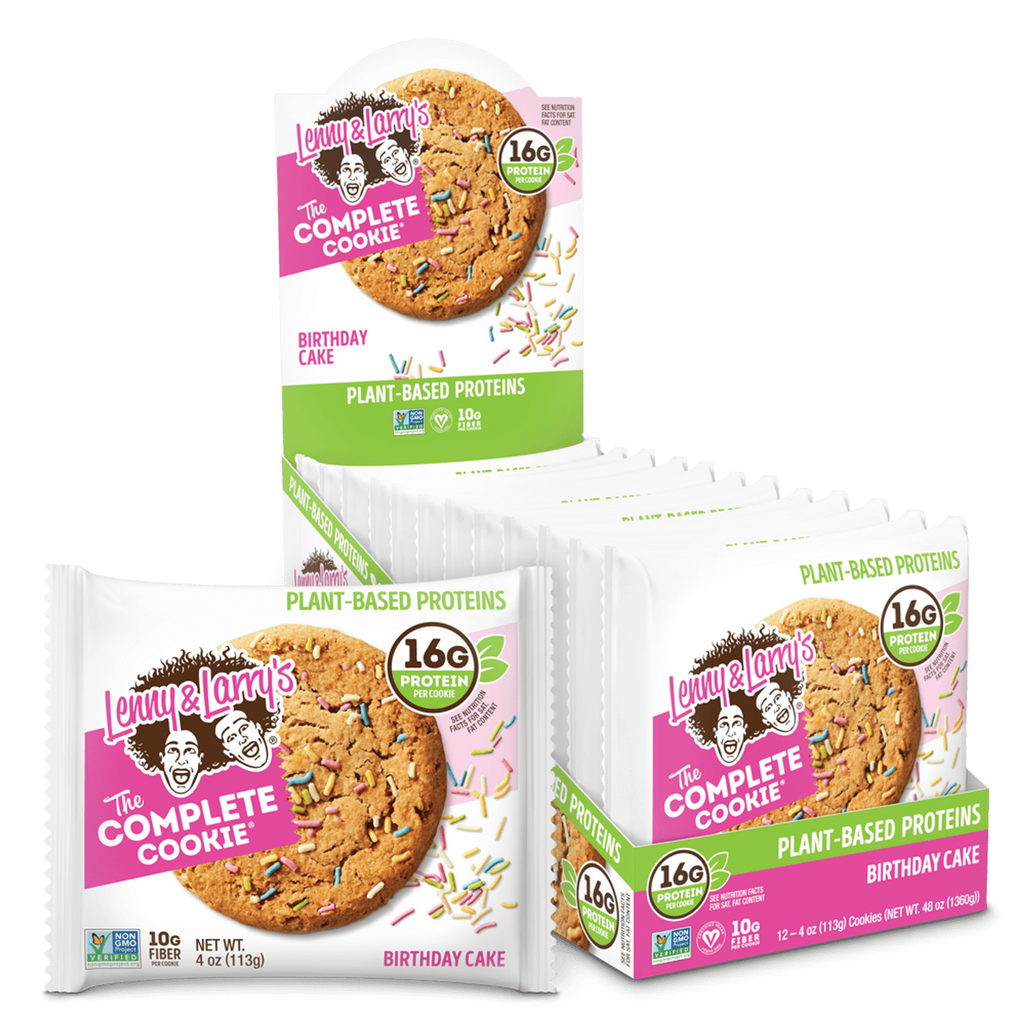 Lenny & Larry's The Complete Cookie Birthday Cake - Case of 12