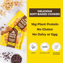 Munk Pack Protein Cookie - Peanut Butter Chocolate Chip - Case of 6