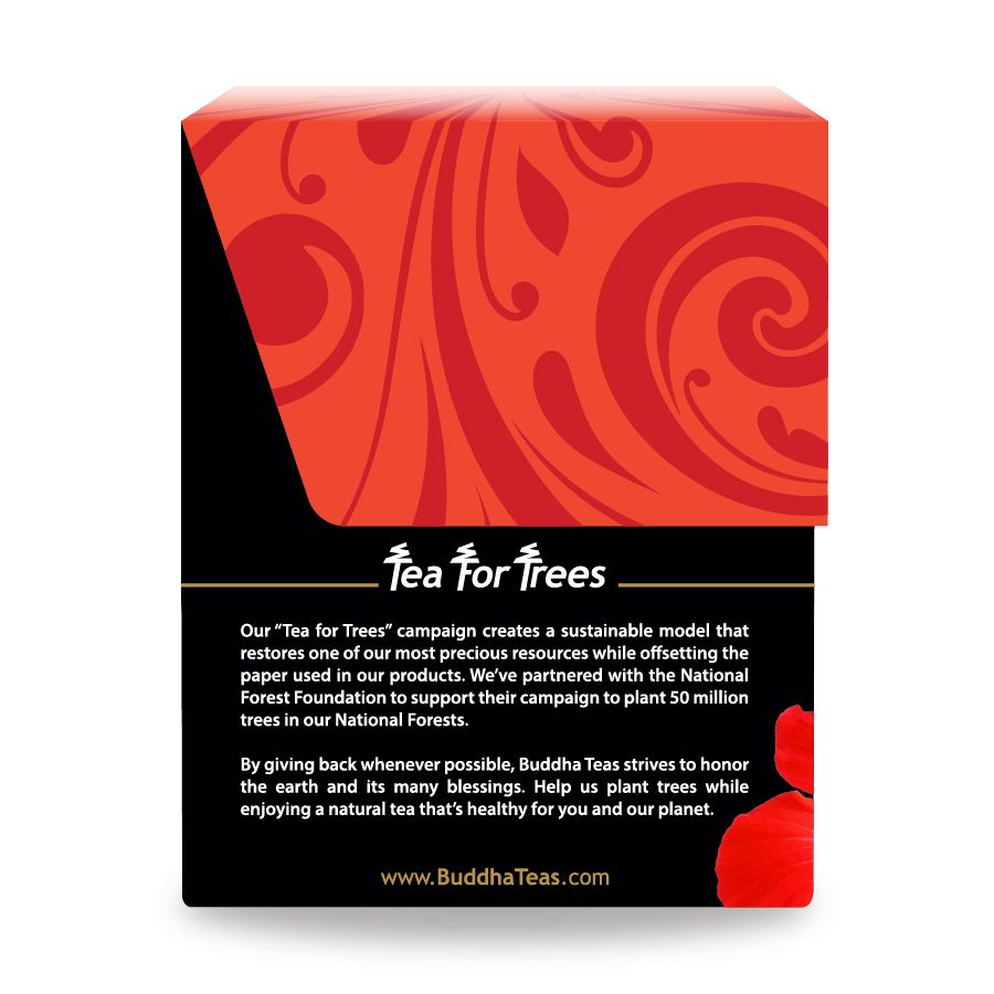 Buddha Teas - Organic Hibiscus - Case Of 6 - 18 Count