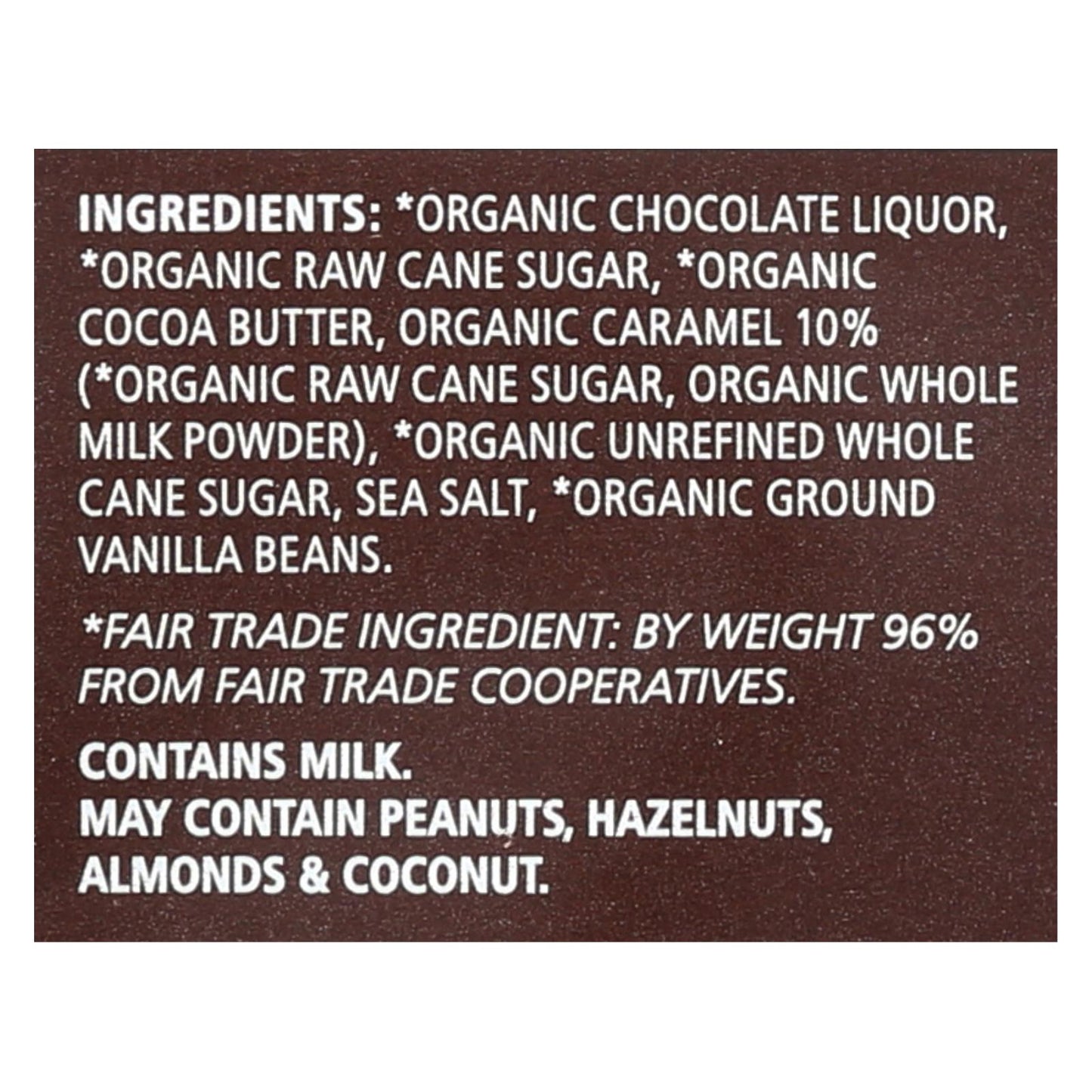 Equal Exchange Organic Milk Chocolate Bar - Caramel Crunch With Sea Salt - Case of 12 - 2.8 oz