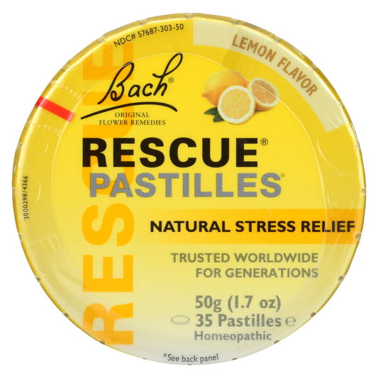 Bach Rescue Remedy Pastilles - Lemon - 50 gr - Case of 12