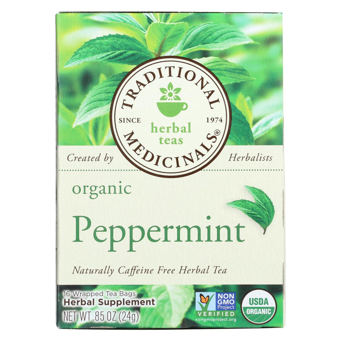 Traditional Medicinals Organic Peppermint Tea - Case of 6