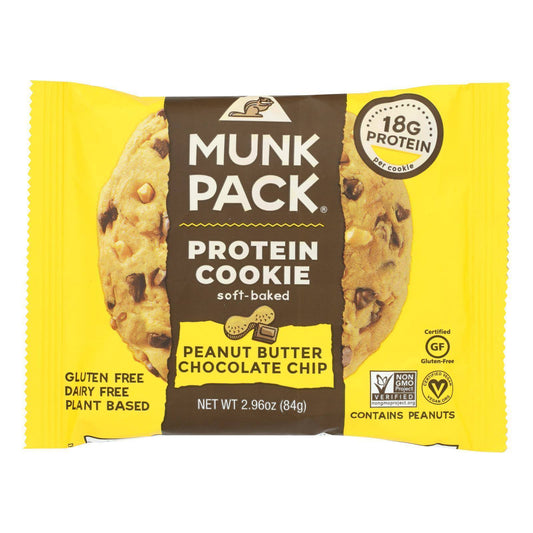 Munk Pack Protein Cookie - Peanut Butter Chocolate Chip - Case of 6