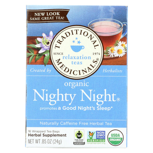 Traditional Medicinals Organic Nighty Night Herbal Tea - Case of 6