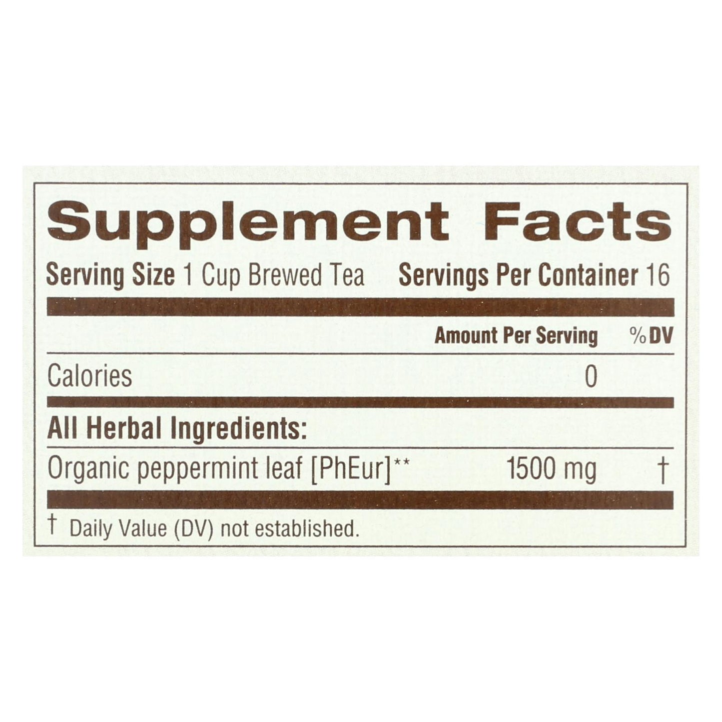 Traditional Medicinals Organic Peppermint Tea - Case of 6