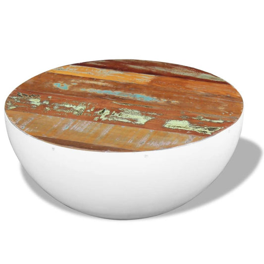 Handcarved Bowl Shaped Coffee Table - Solid Reclaimed Wood