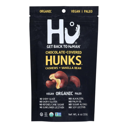 Hu - Organic Hunks - Chocolate Covered Cashews - Case of 6 - 4 oz