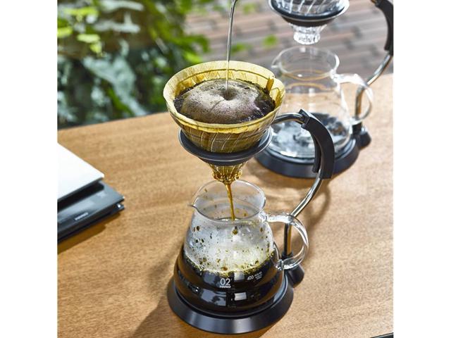 HARIO V60 Arm Stand With Glass Dripper Pour Over Set, Black