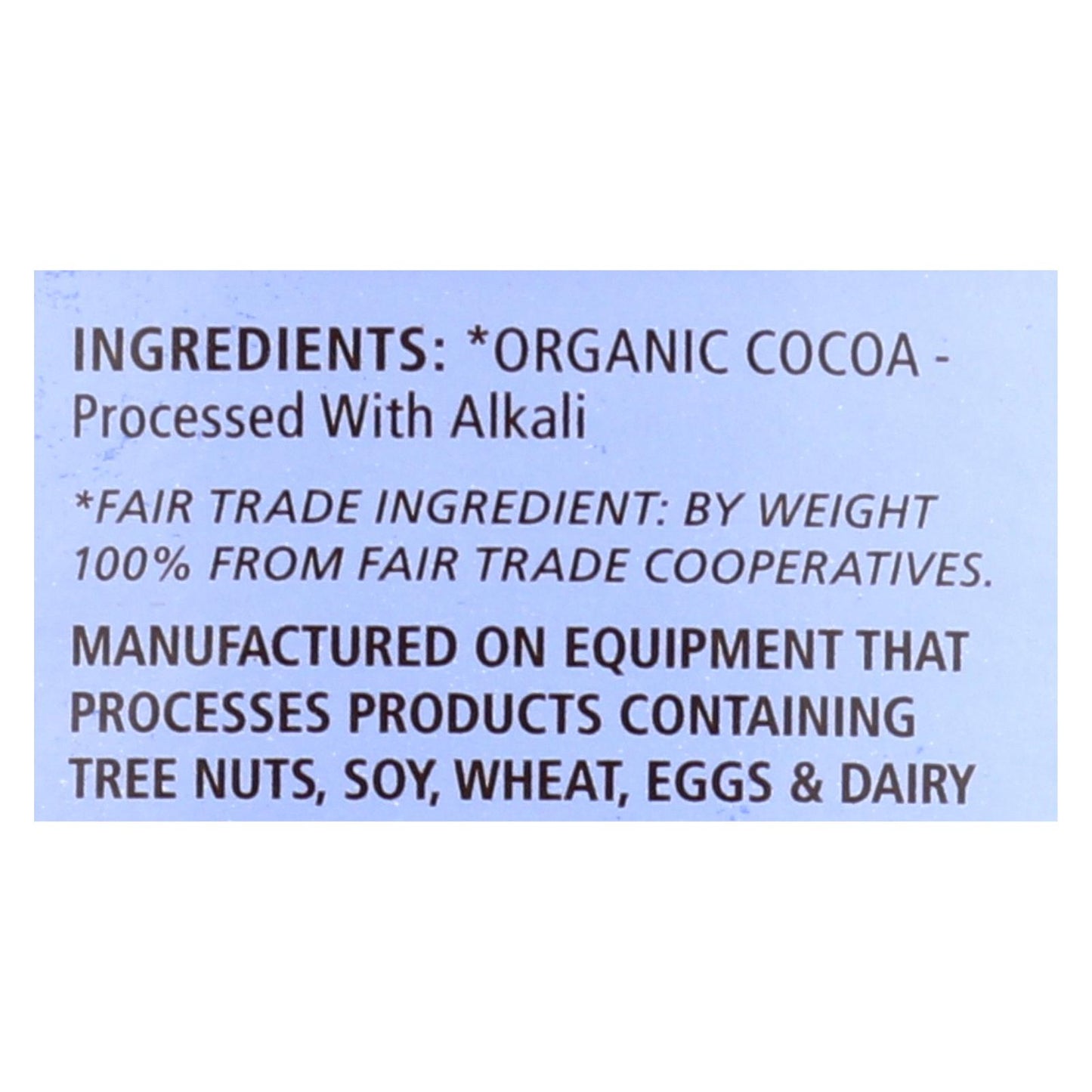 Equal Exchange Organic Baking Cocoa - Case of 6