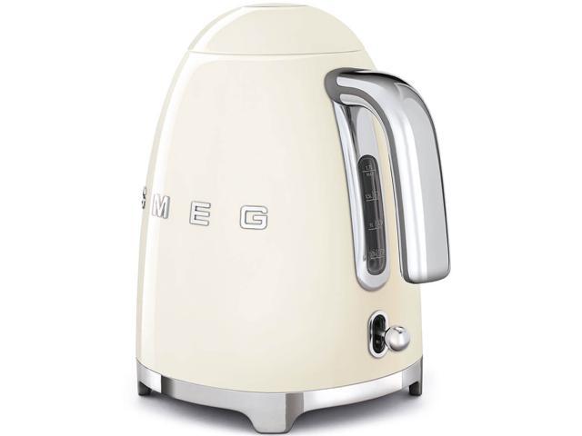 SMEG 50's Retro Style Aesthetic Electric Kettle, Cream