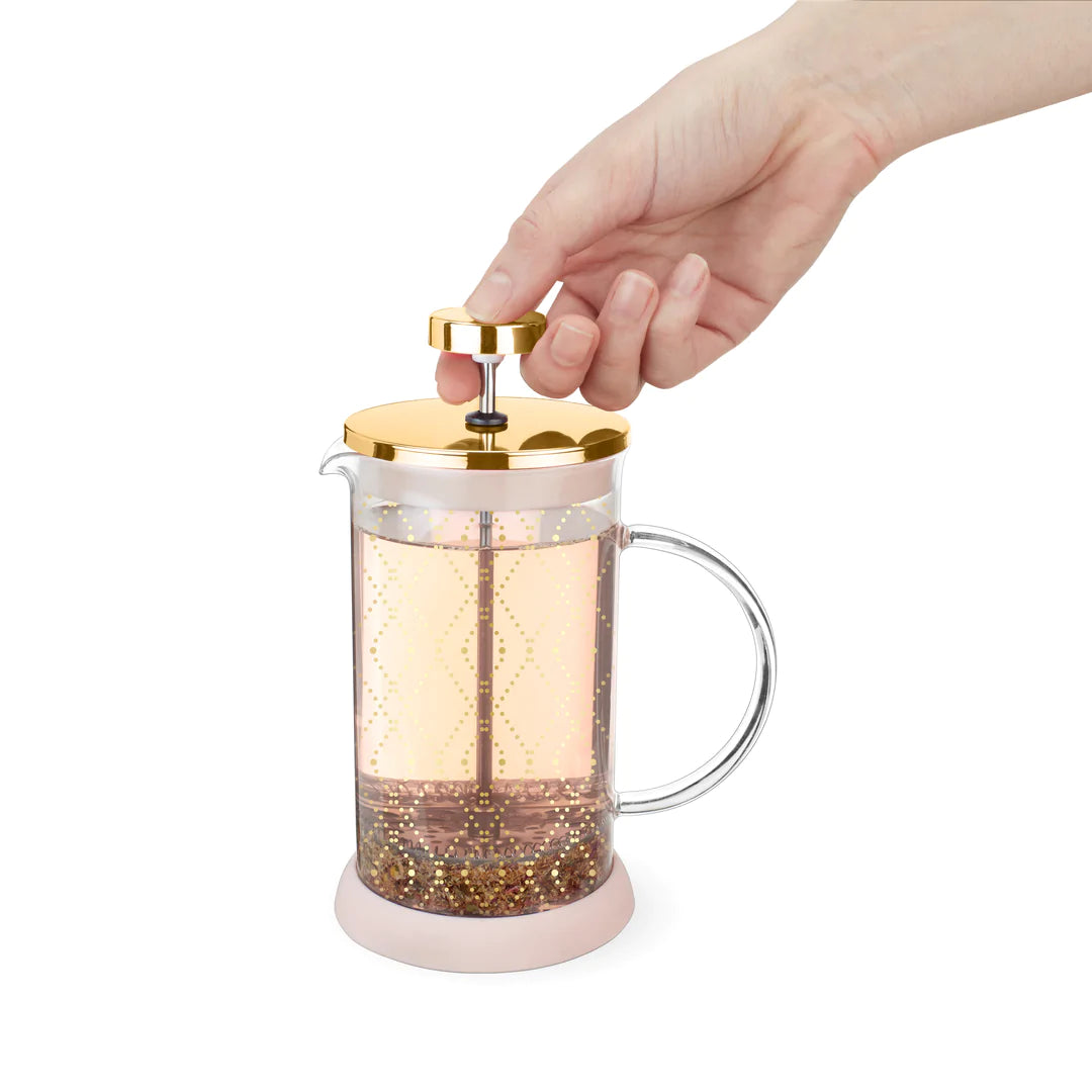 Riley Mini Souk Gold Glass Tea Press Pot By Pinky Up