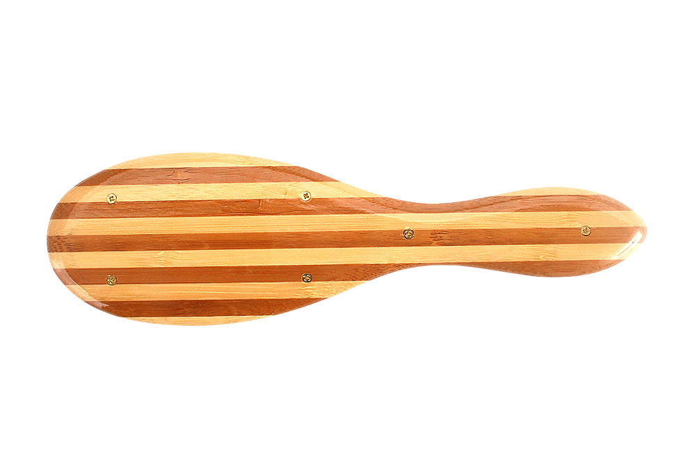 Bass Ultra-Flex Style & Detangle Brush - Full Oval /Striped Finish